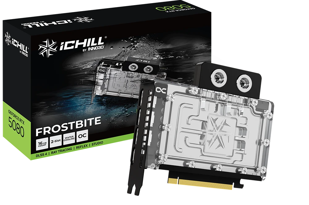 INNO3D GeForce RTX 5080 iCHILL FROSTBITE